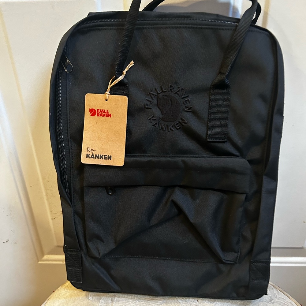 Fjallraven Re-Kanken Black Backpack